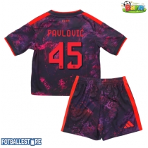 Bayern Munich Aleksandar Pavlovic #45 Tredjedraktsett Barn 2026-27 Kortermet (+ Korte bukser)